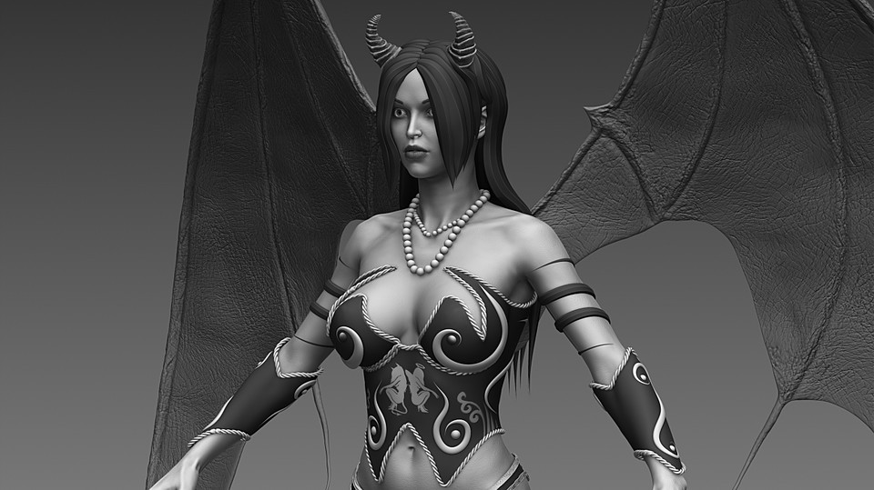 Cubebrush - Fantasy Female Creature