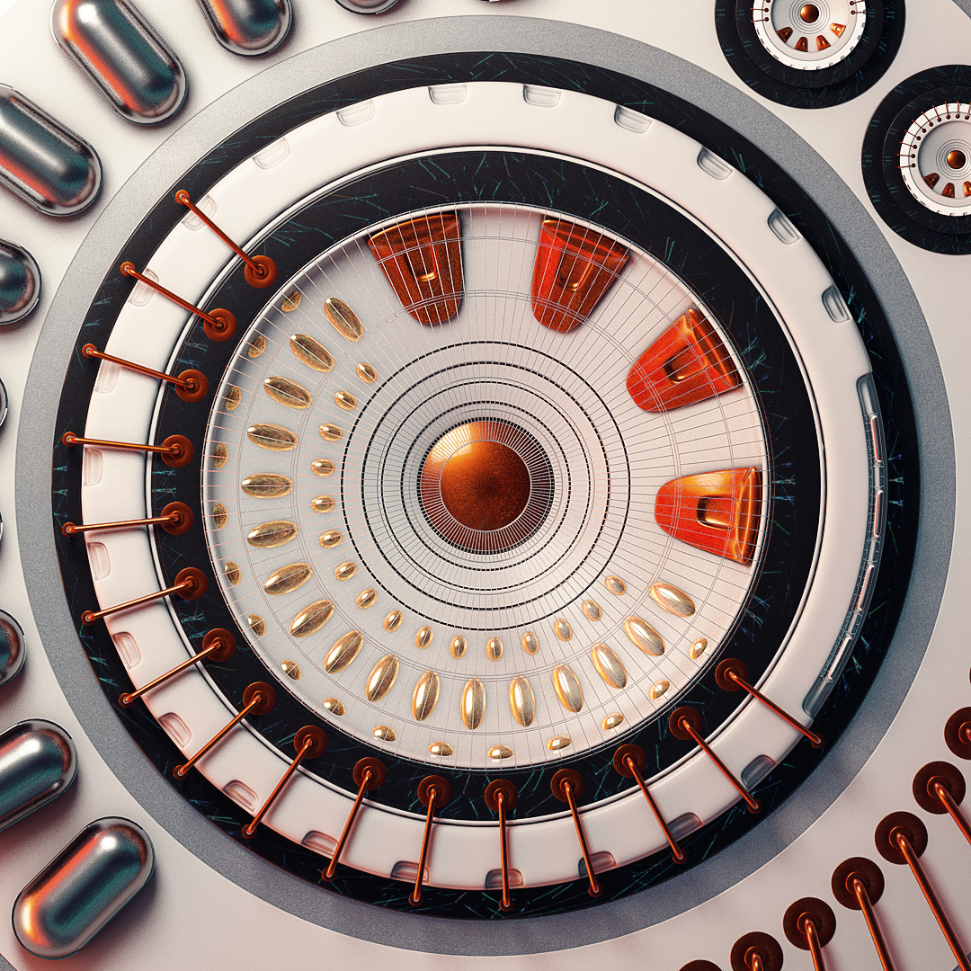 C4D精品工程第50季：高科技的扬声器创意C4D工程文件 c4d project