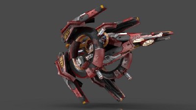 LowPoly 3D Model - Drone V9 - RedManga