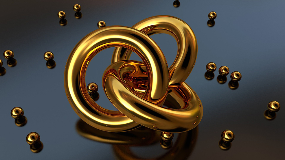 C4D金黄色金属材质 黄金材质场景 Cinema 4D Gold Material