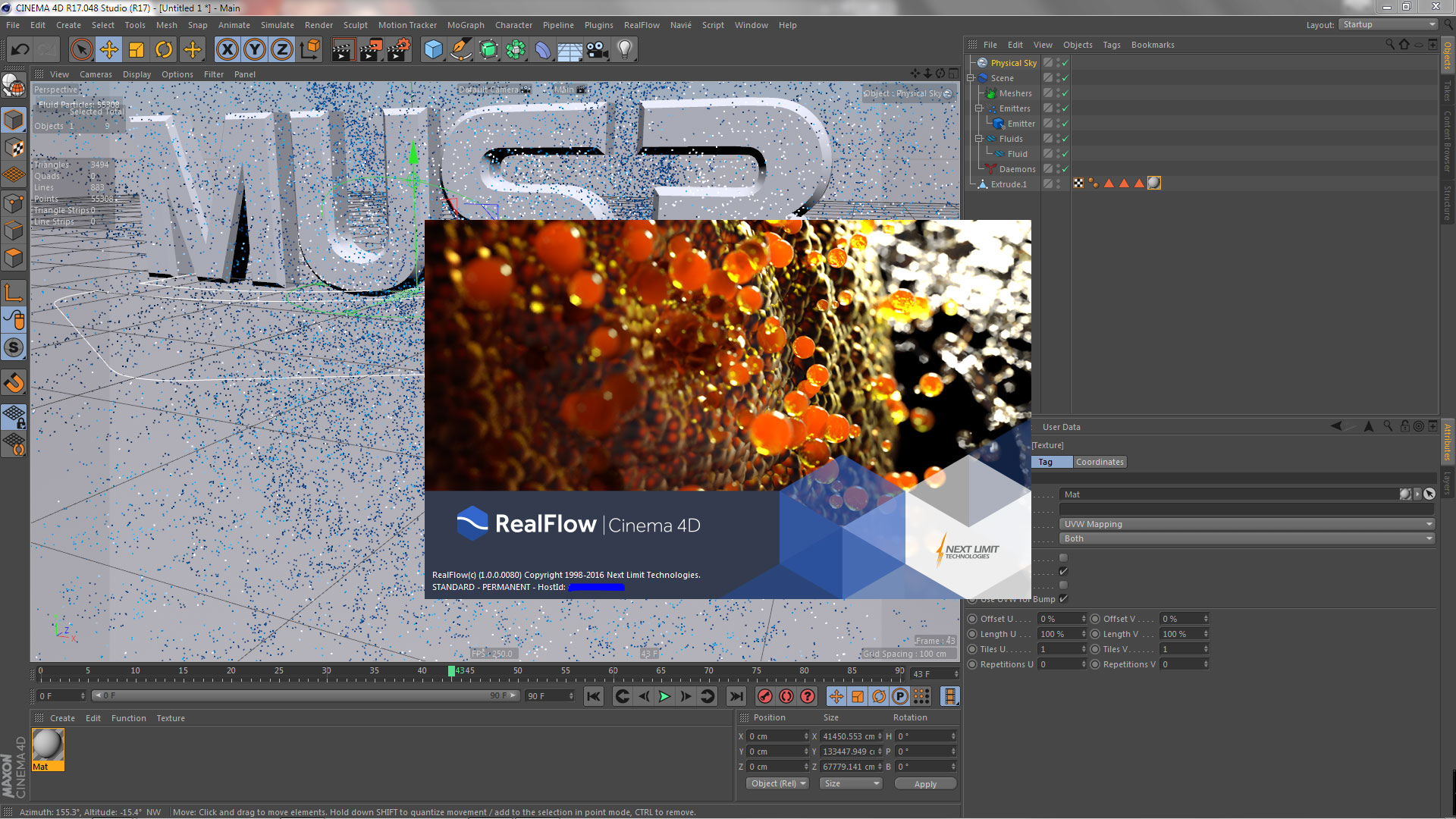 [WIN免破解]Realflow for Cinema4D v1.0.0.0080 WIN免破解中文汉化版