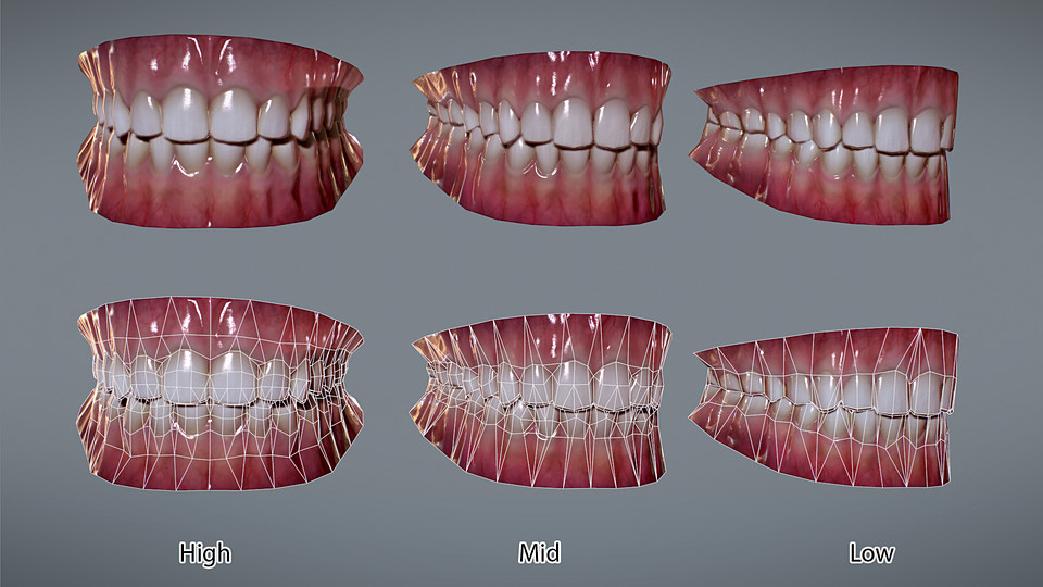 Cubebrush Realtime Teeth