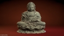 精品观音菩萨坐莲花C4D模型-缩略图