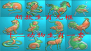 雄鸡报晓 太阳十二生肖鸡 46牌挂件 精雕图浮雕图 雕刻图含灰度图-缩略图
