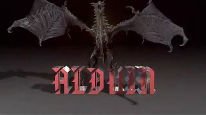 SKYRIM Alduin dragon 3D model (.c4d) Rigged+137 animations
