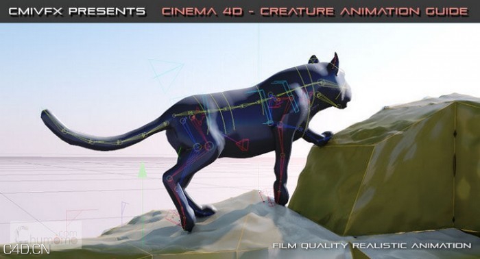 C4D动物动画大型案例教程 8.7GB CMiVFX – Cinema 4D Creature Animation