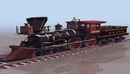蒸汽火车/老火车C4D模型 Steam train 3D model-缩略图