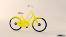 C4D自行车 OFO 简单自行车模型-缩略图