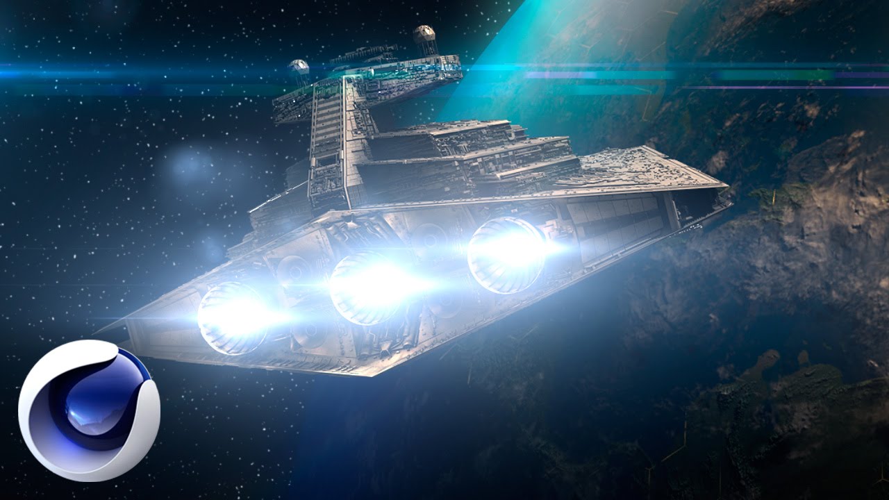 C4D《星球大战》太空飞船、地球工程文件 Star Wars Project