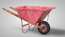 手推车 单轮车C4D模型 wheelBarrow-缩略图