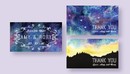 星空主题婚礼邀请函设计模板 Starry Sky Wedding Suite-缩略图