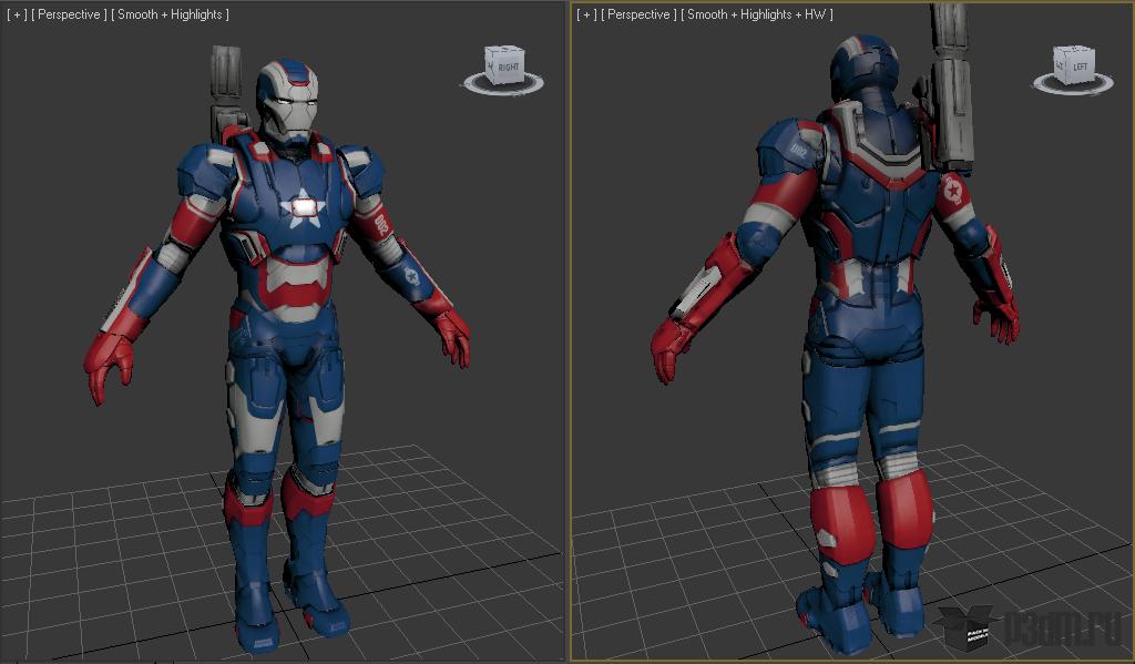 钢铁侠 钢铁爱国者 可穿戴战甲 Iron Patriot