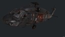 毁坏的黑鹰直升机Blackhawk damaged 3D model-缩略图