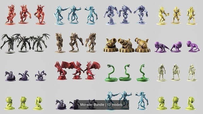 Cgtrader - Monster Bundle 3D Model Collection