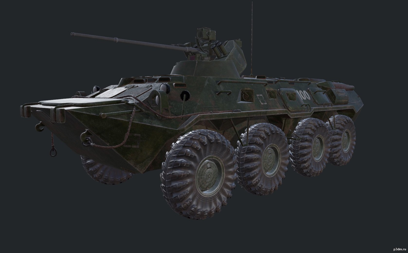 俄罗斯BTR-80 8×8轮式装甲运兵车