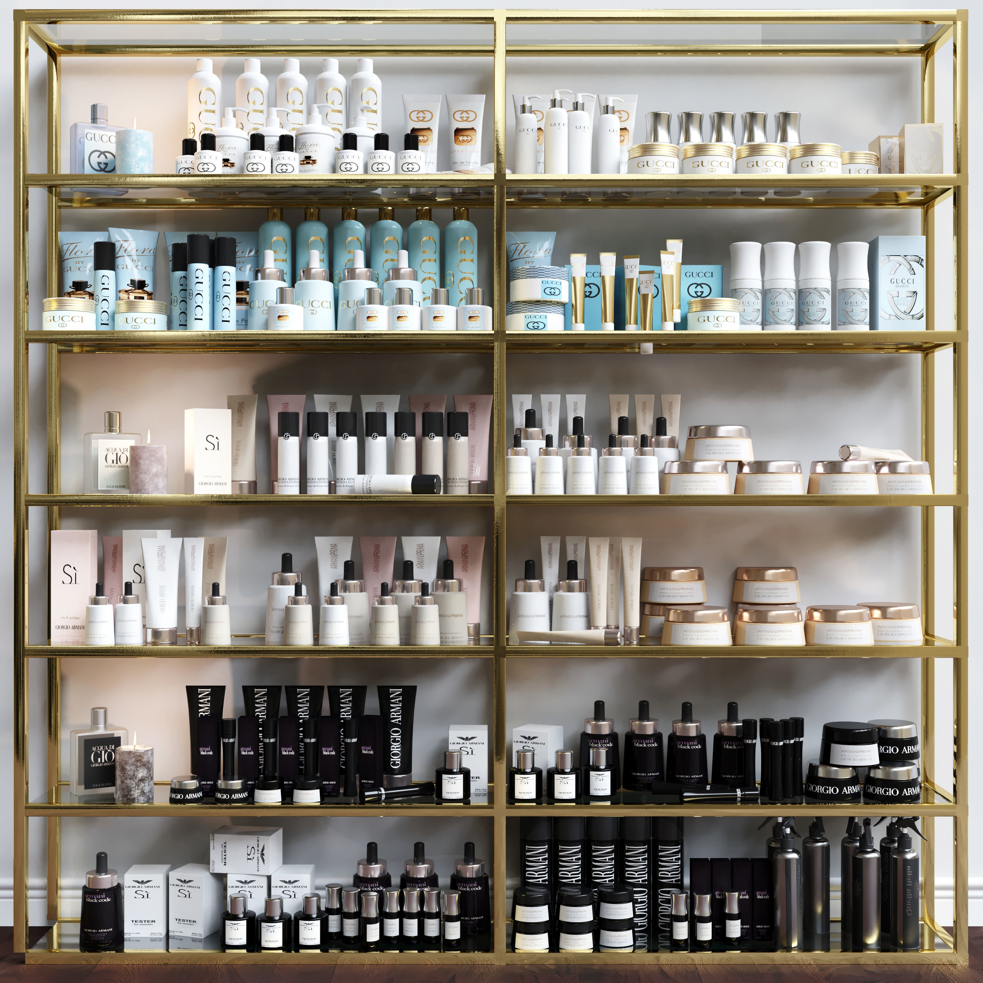 Cgtrader - A set of premium cosmetics for a beauty salon 3D model