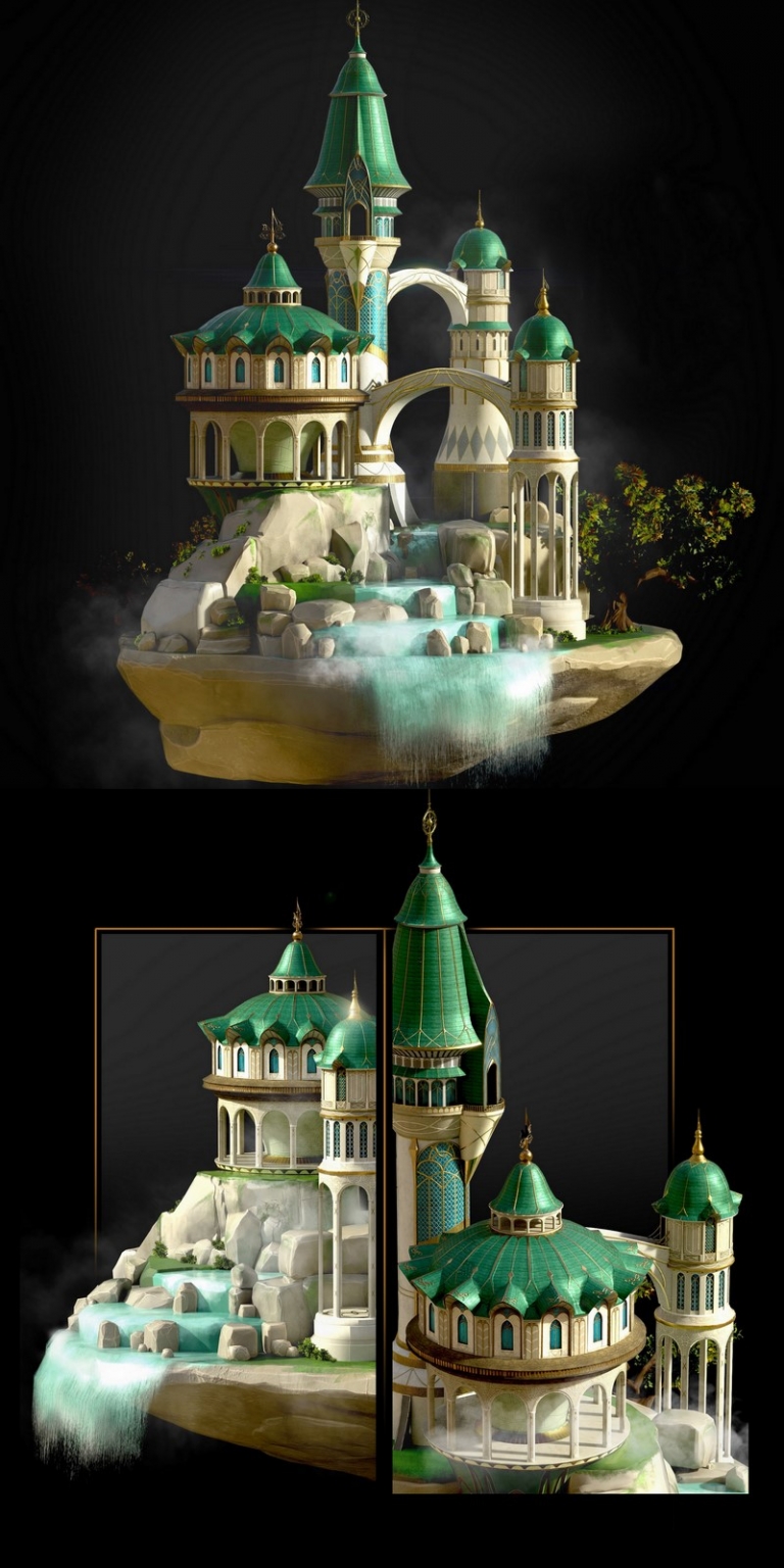Elf Mansion – 3D Model