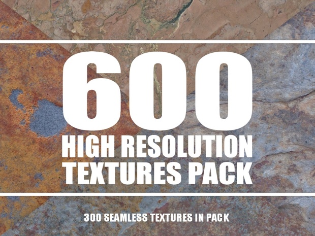 Texture Pack - 600 High Resolution Textures + Seamless