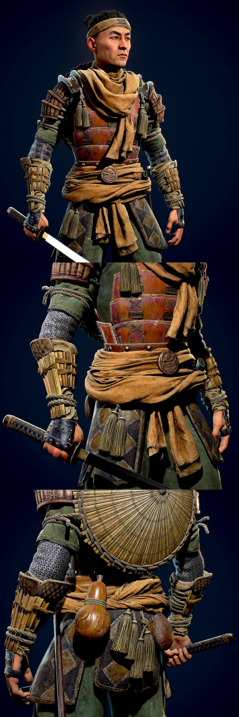 The Japan Samurai Warrior – 3D Model