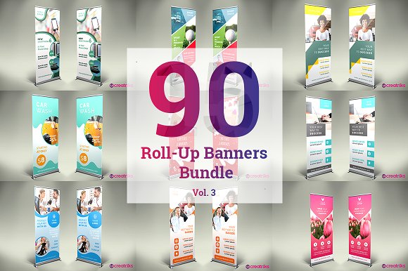 90 Roll Up Banners Bundle 1257058