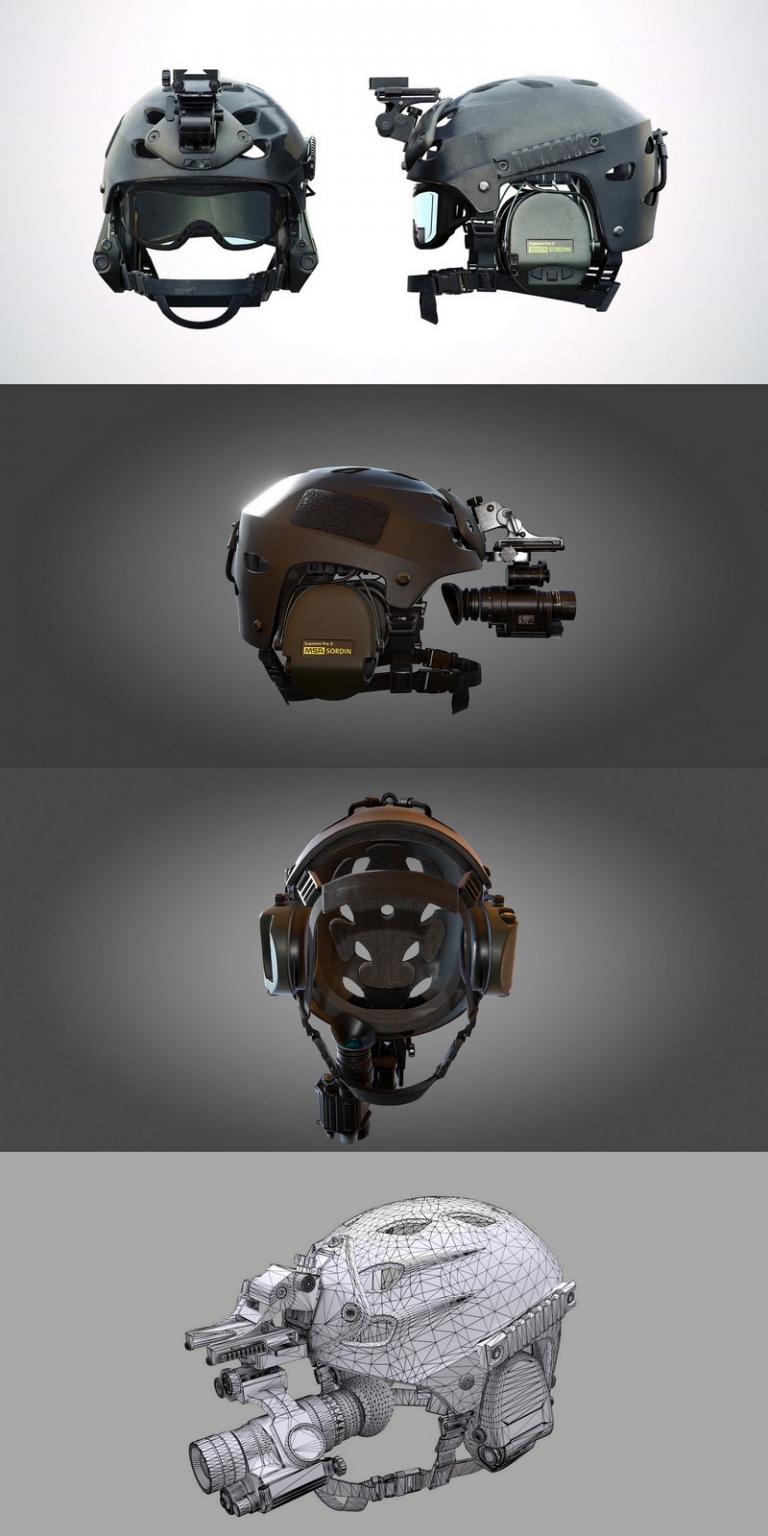 Tactical Helmet – 3D Model