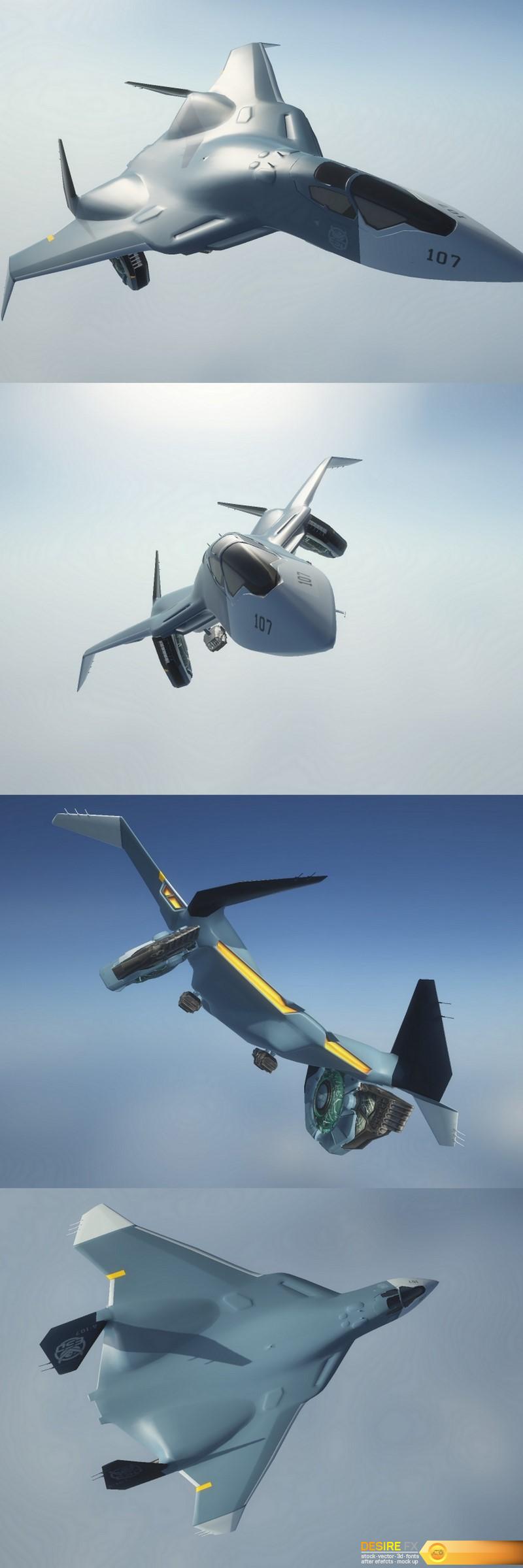 Independence Day Human Fighter – 3D Model