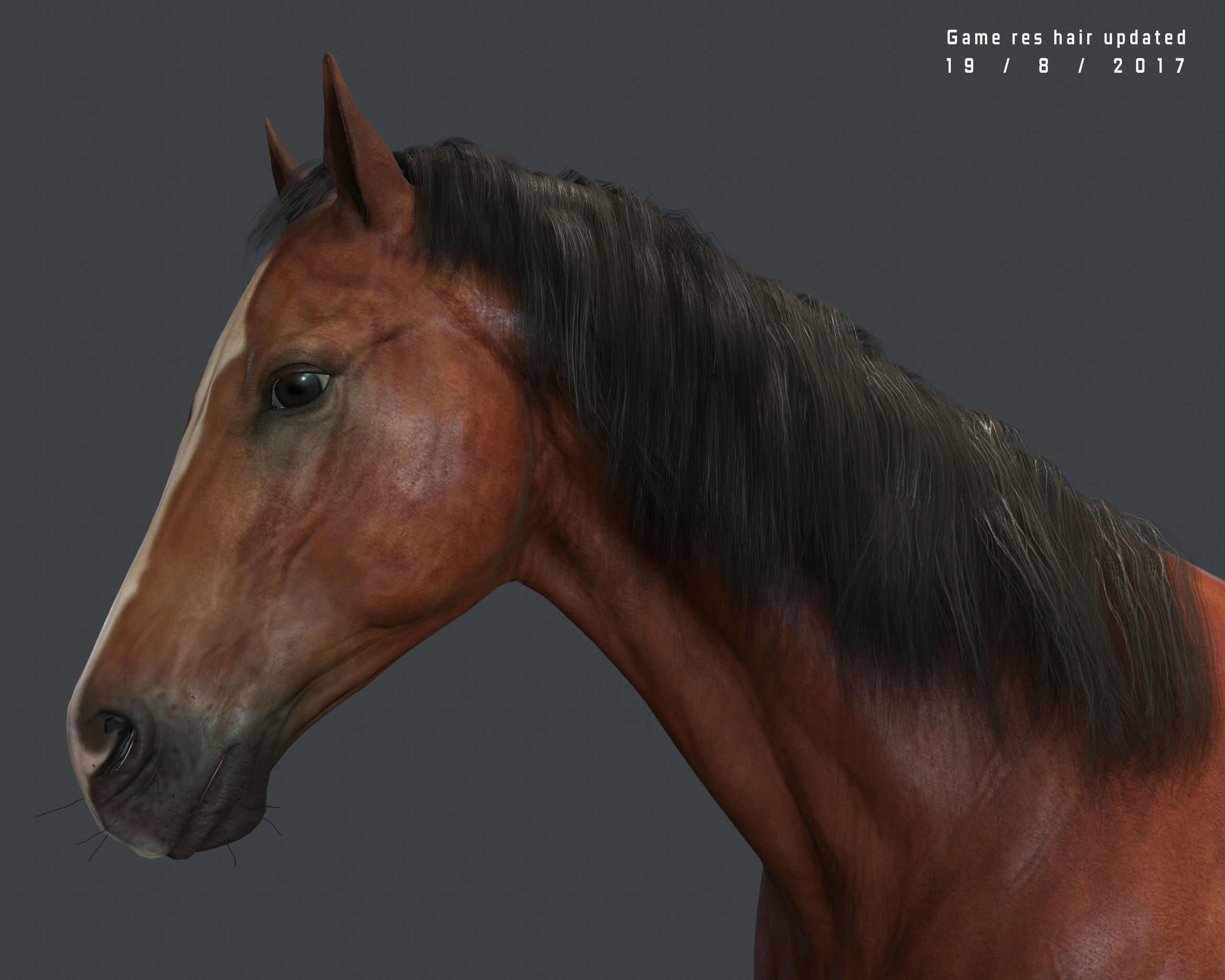 Cgtrader - Game Horse up Low-poly 3D model