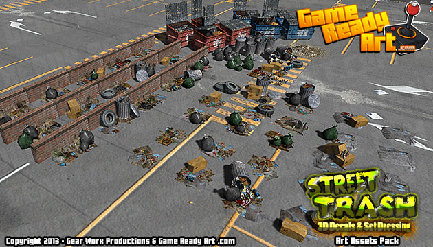 Street Trash - 3D Decals & Set Dressing