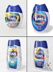 CGTrader – 4 models packaging Tums 3D model