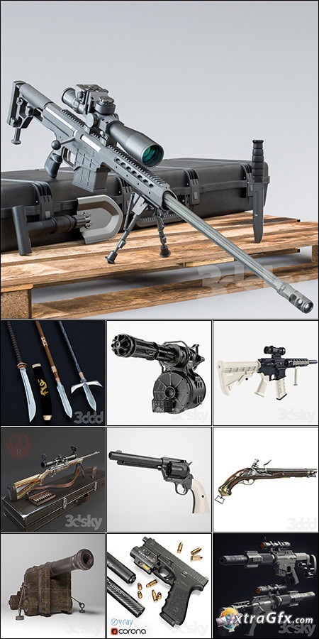 Collection Pro Weapon 3ddd