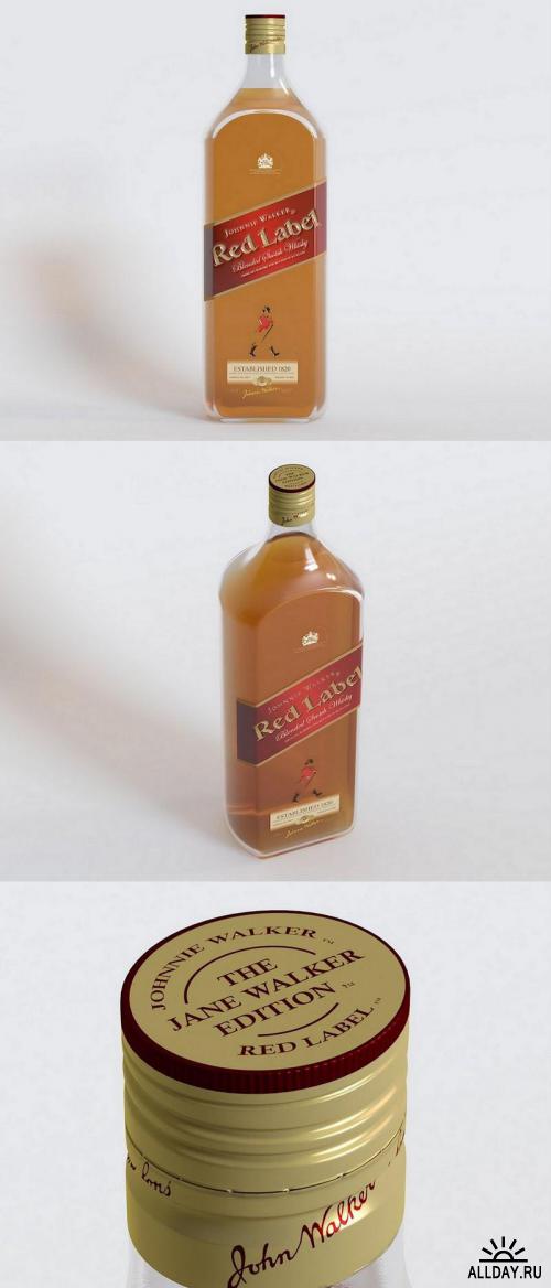 JOHNNIE WALKER WHISKY – 3D MODEL
