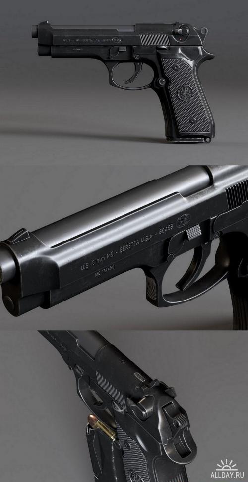 BERETTA M9 – 3D MODEL
