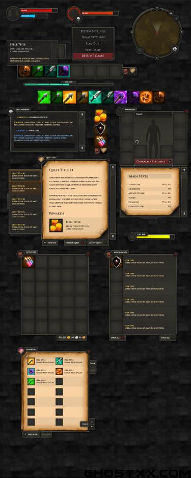 Graphicriver - RPG User Interface+Extras