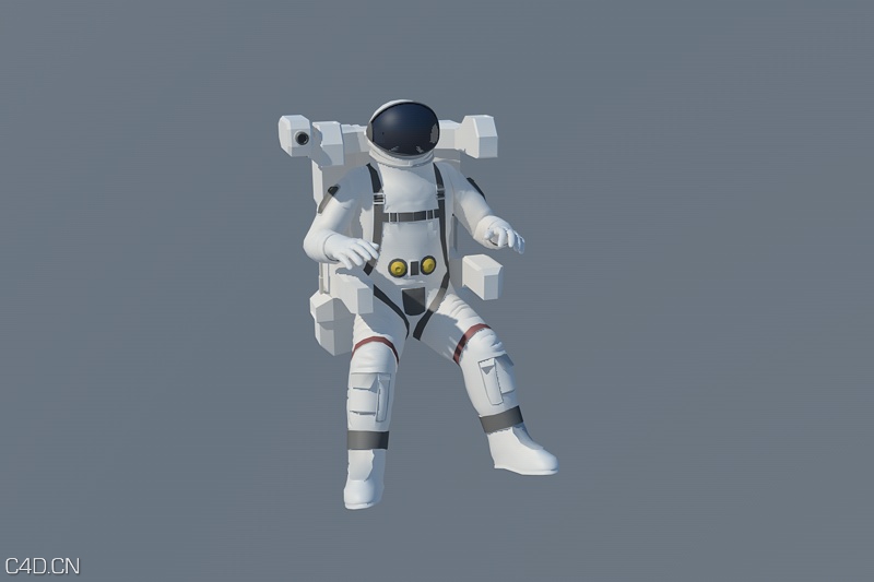 太空宇航员C4D模型 astronaut